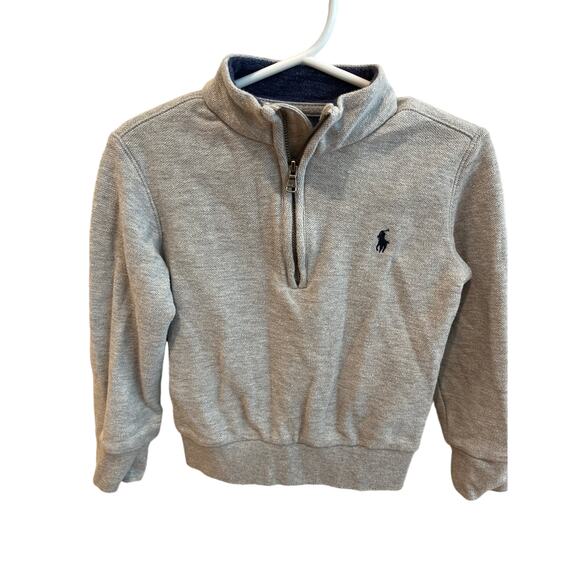 2T Ralph Lauren Pique Quarter Zip - Picture 1 of 3